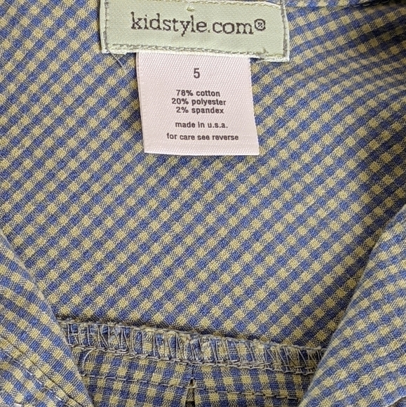 Kids Style Collared Button Down Short Sleeve Shirt - Picture 4 of 4